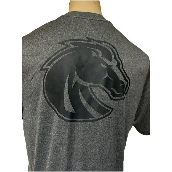 NEW Boise State BSU Broncos Colosseum Gray Performance Crew Neck Tee Shirt Men's - Picture 8 of 11